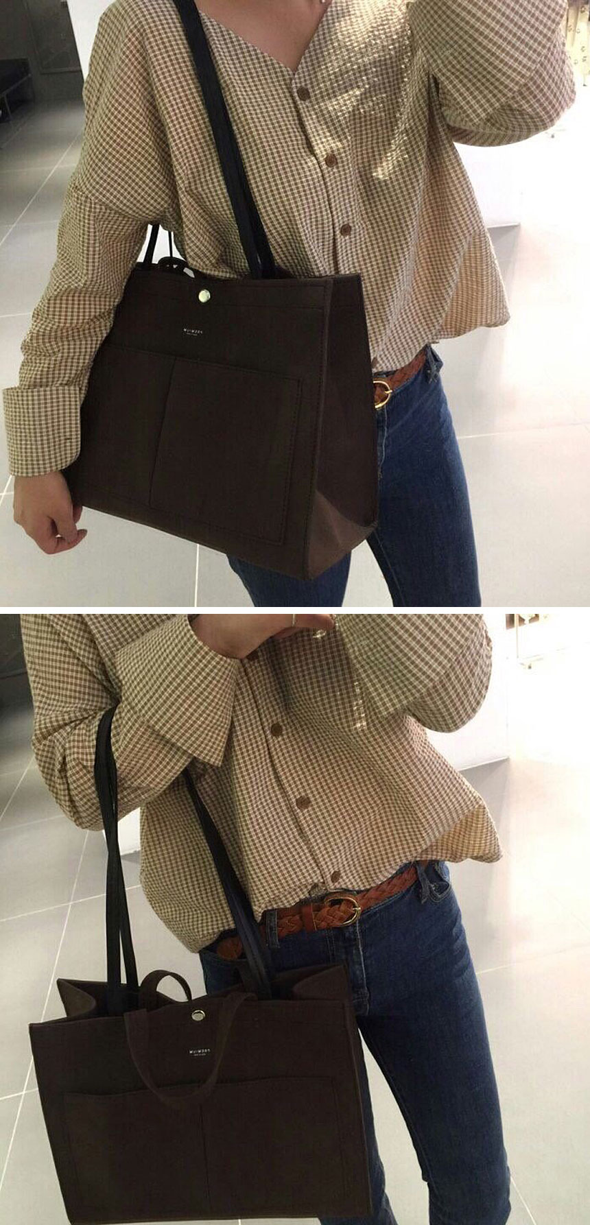 <b><p>Suede Pocket Shopper Bag Tumbl Dia Tote ulr</p></b><b><p>スエードポケットショーポベクタンブラーおむつバッグトートバッグショルダーバッグ大学生30代の女性カジ</p></b><br /><br /><p align='center'>