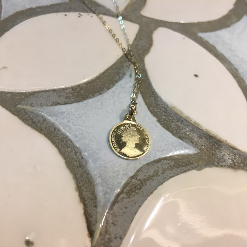 14k Long Necklace Only chain 60cm Women's Gold 