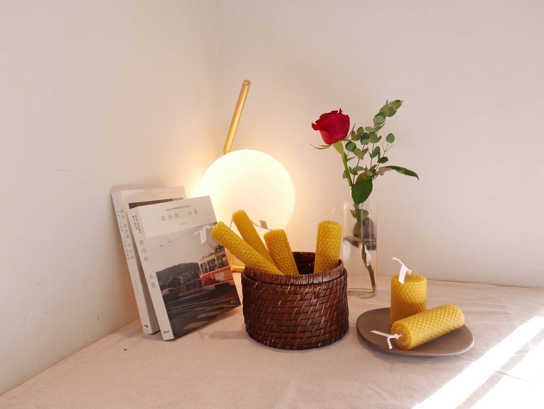 Honey Honey Beads Sheets Candle Beeswax Mineral Du