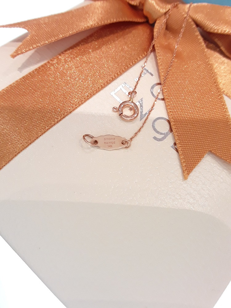 Stonehenge Rose Gold Necklace P1066 Lovely Look We