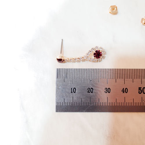 May Eye cubic drop earrings