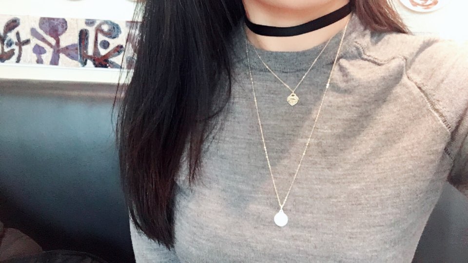 14k Long Necklace Only chain 60cm Women's Gold 