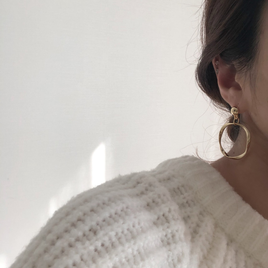 Objet Obsession Earrings gold Bold Gold Silver Pea