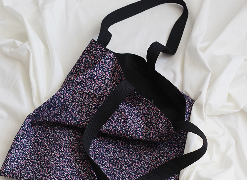 TOTE ECO SHOPPING TRAVEL Purple floral daily Eco B