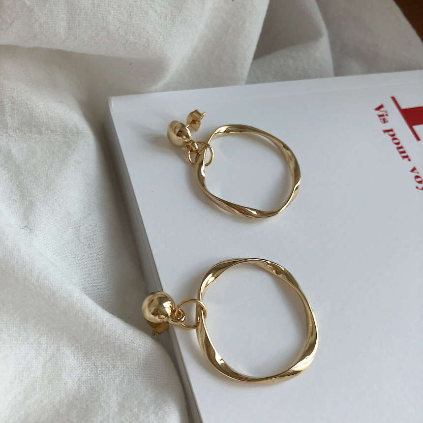 Objet Obsession Earrings gold Bold Gold Silver Pea