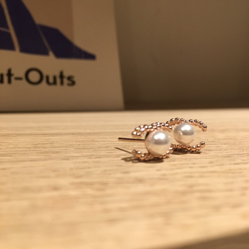 all silver Mini Size Coco Swarovski Earrings Lovel