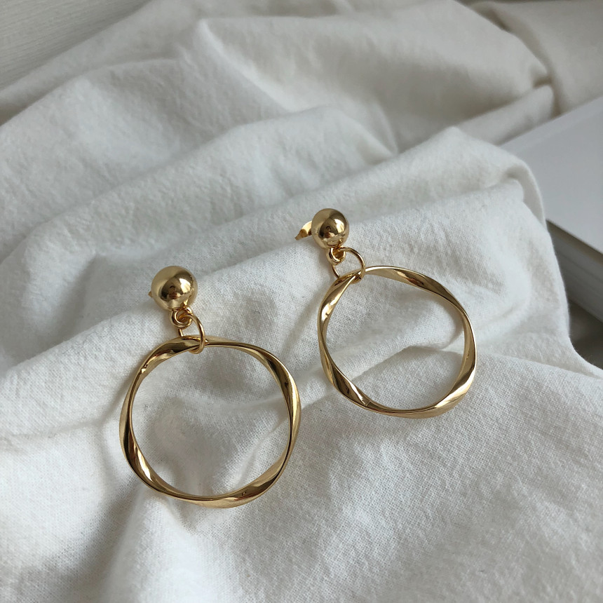 Objet Obsession Earrings gold Bold Gold Silver Pea