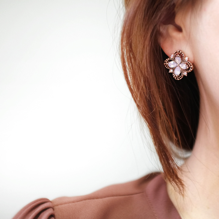 Glam Jewel Bold Drop Earrings Antique Winter Party