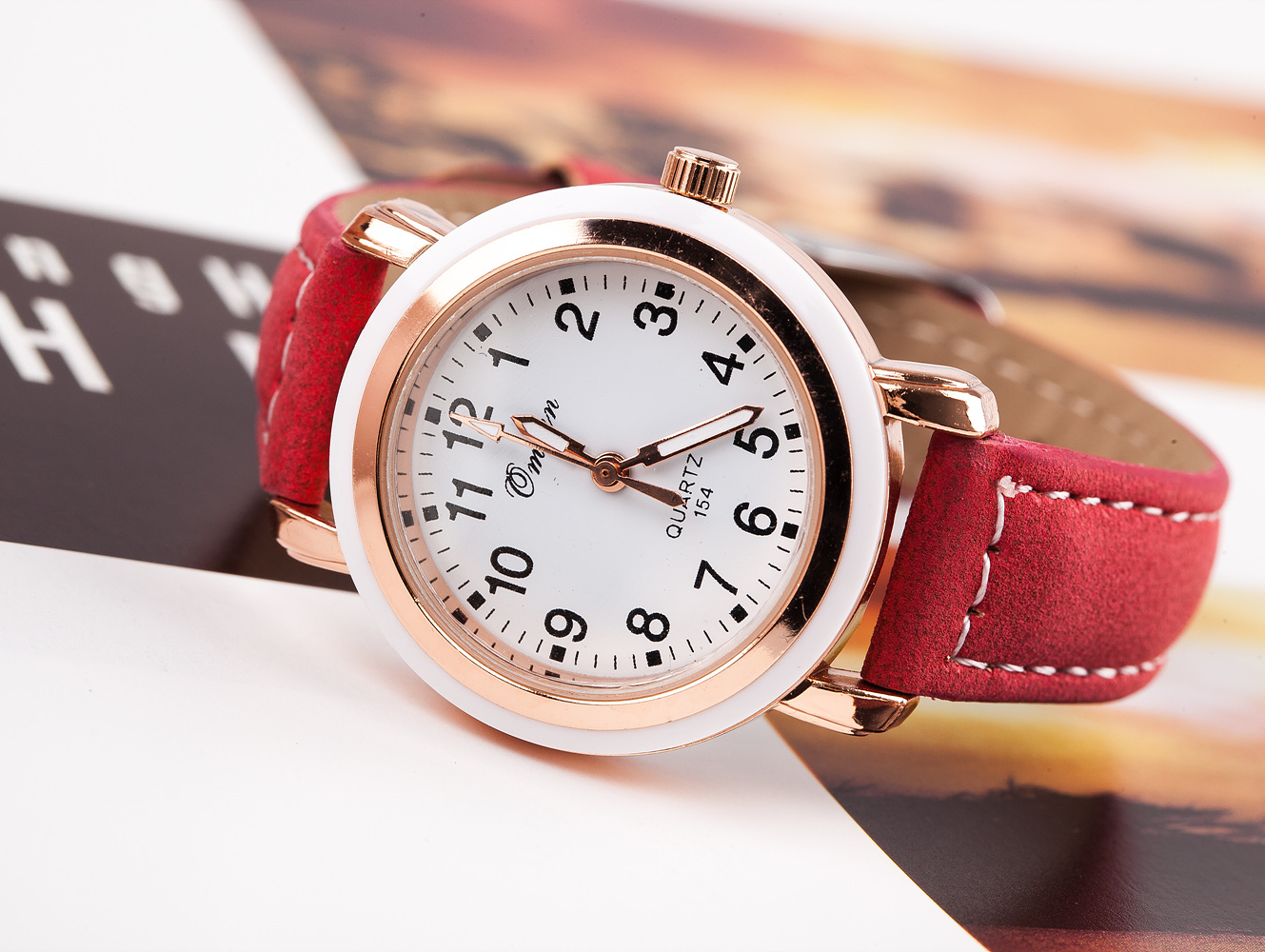 <b><p>QMIAN Woman student wri clock leather JS677</p></b><b><p>QMIAN 女性 学生 手首 時計 レザー JS677 10代 きれいな ギフト</p></b><br /><br /><p align='center'>
