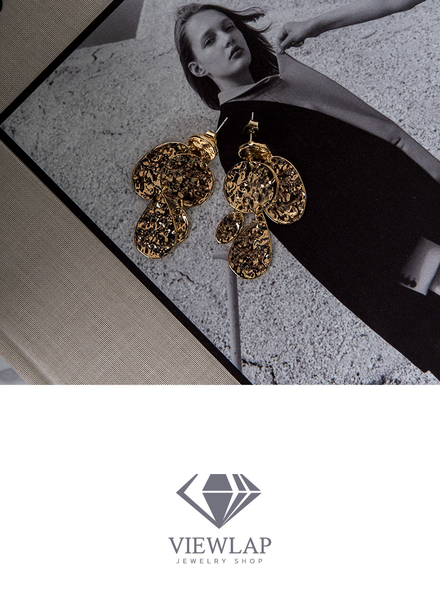 Vintage Gold Drop Earring Viewfashion Earring Jewe