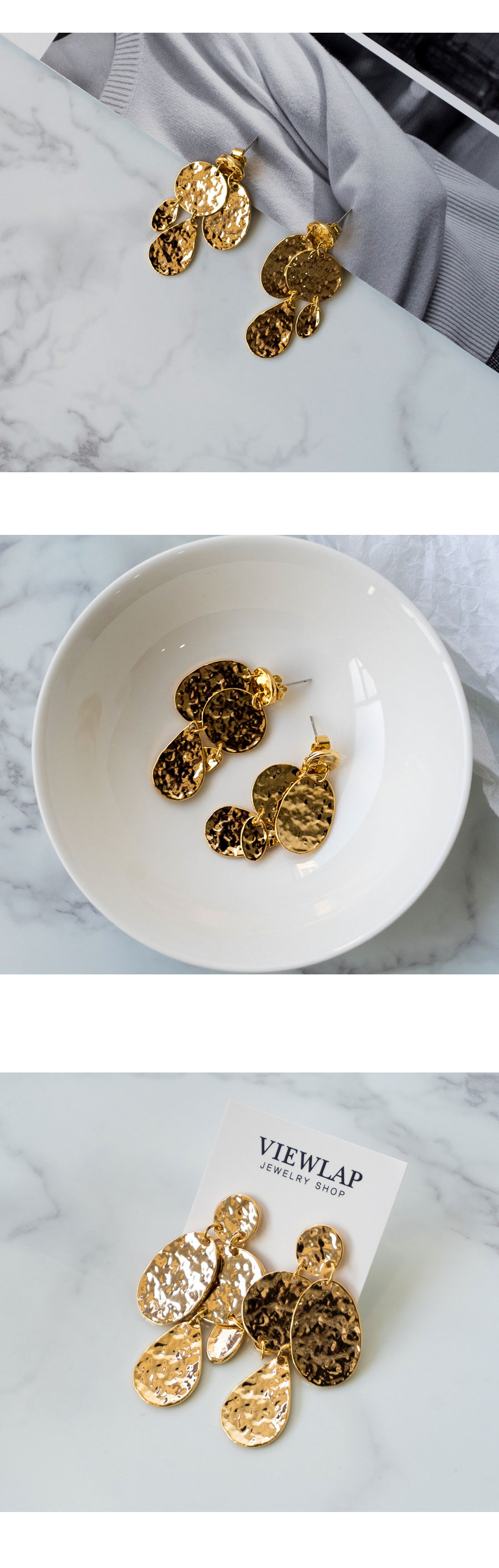 Vintage Gold Drop Earring Viewfashion Earring Jewe