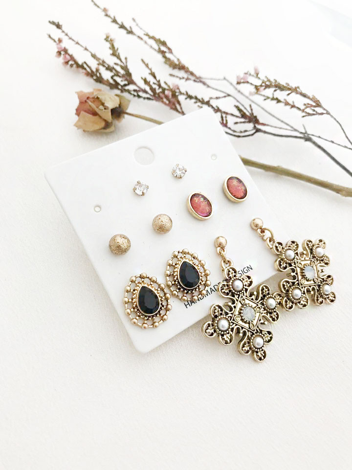 ROSE ANTIQUE 10 PIECE SET Earrings Colorful jewele