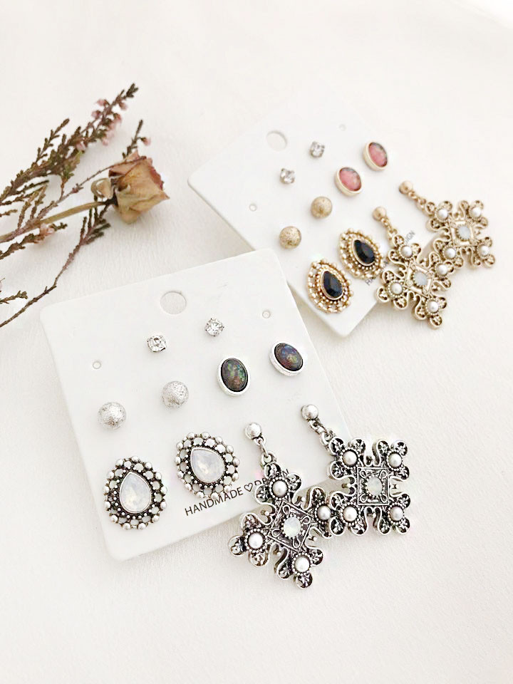 ROSE ANTIQUE 10 PIECE SET Earrings Colorful jewele