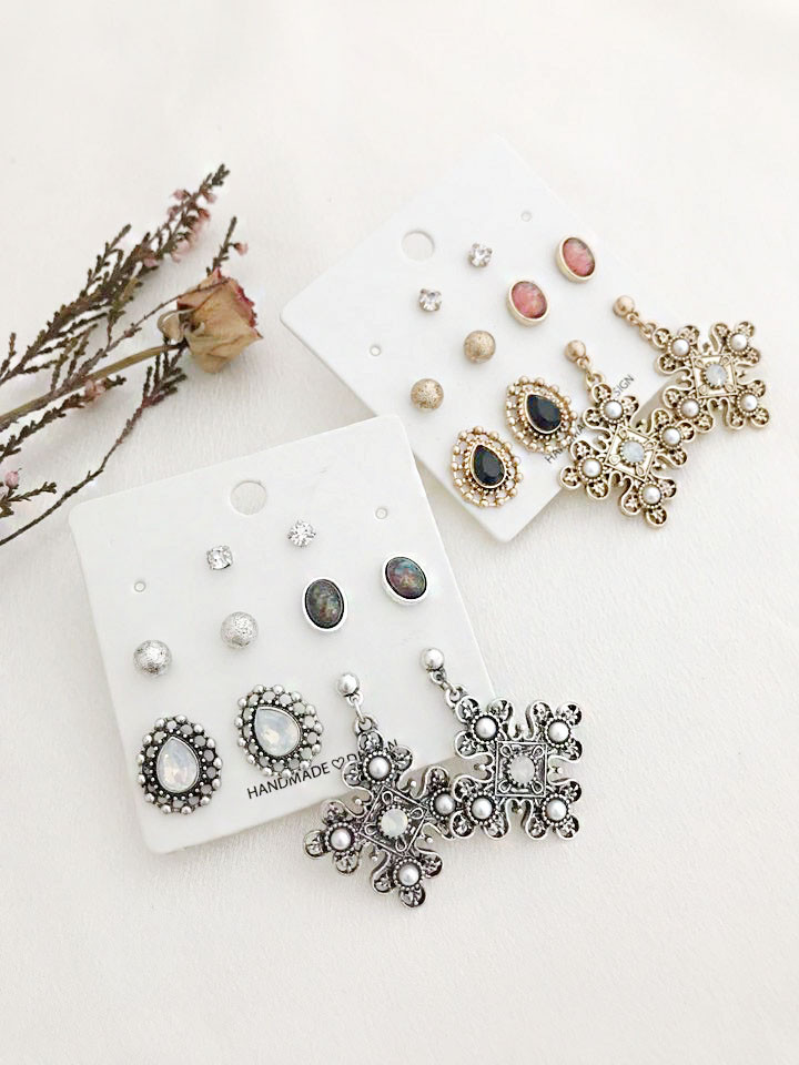 ROSE ANTIQUE 10 PIECE SET Earrings Colorful jewele