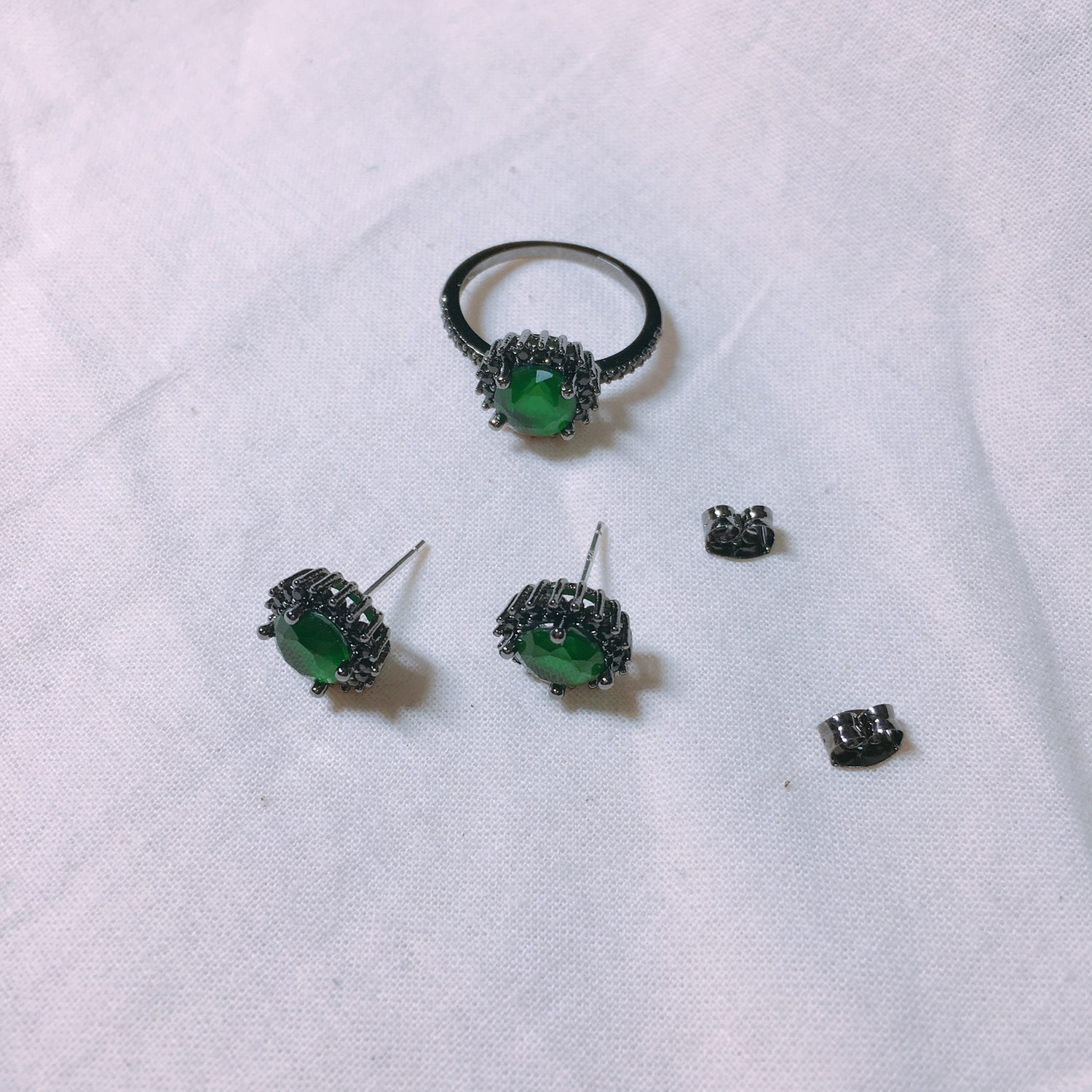 Lucille Green Cubic Earring LKJ0994 Attractive Wom