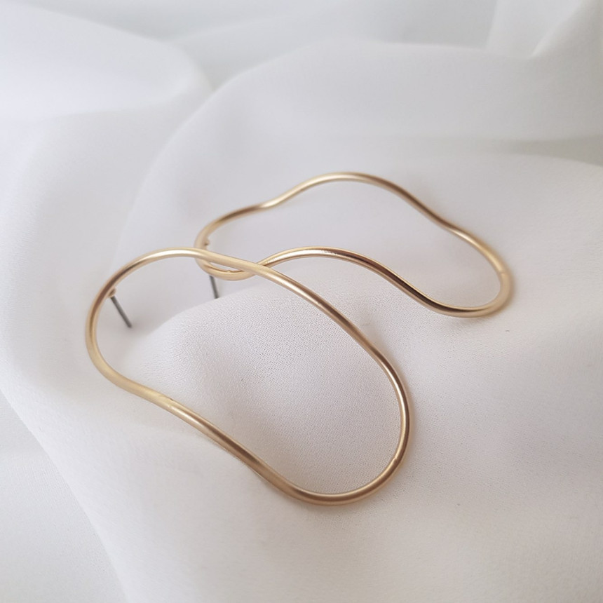 Id line drop earrings