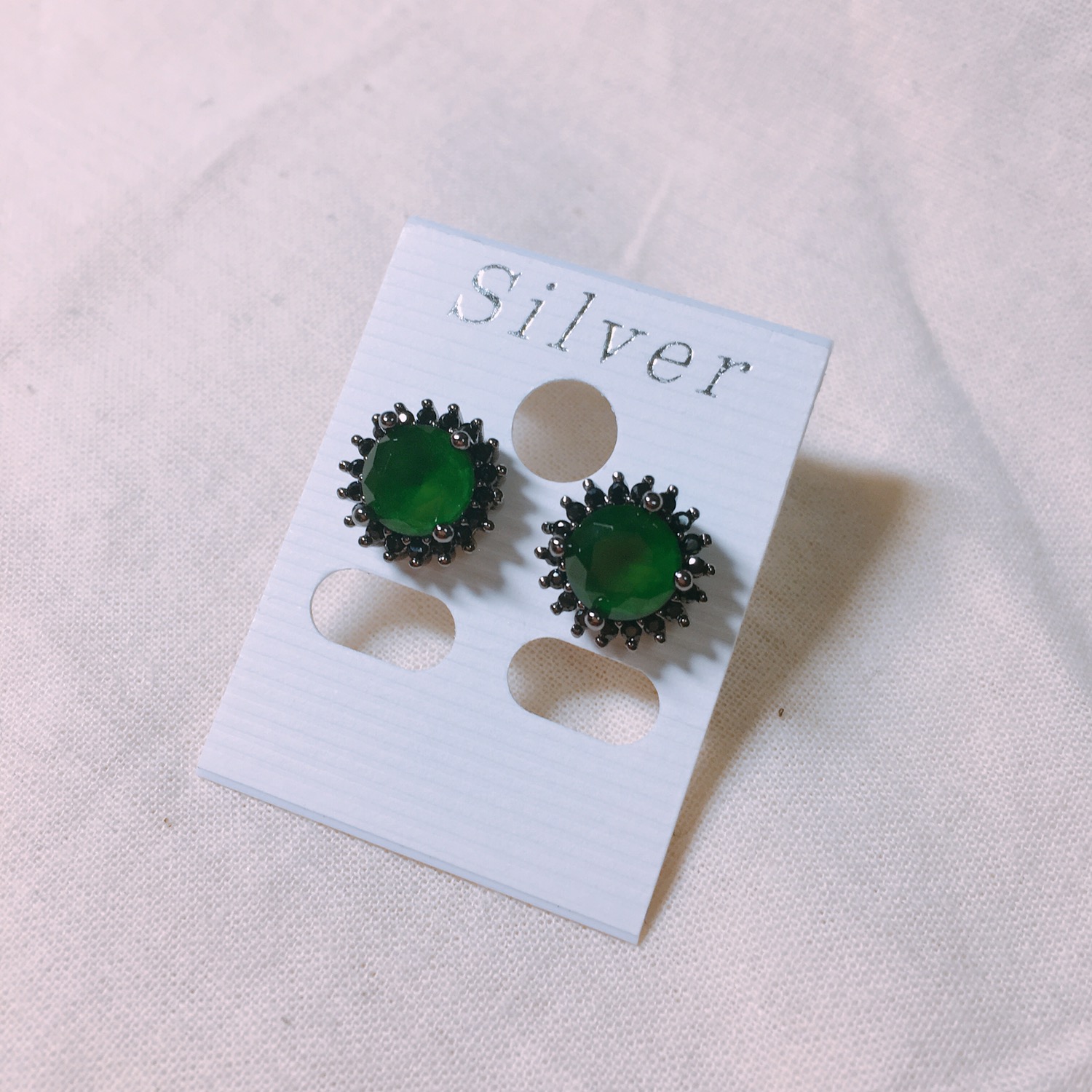 Lucille Green Cubic Earring LKJ0994 Attractive Wom