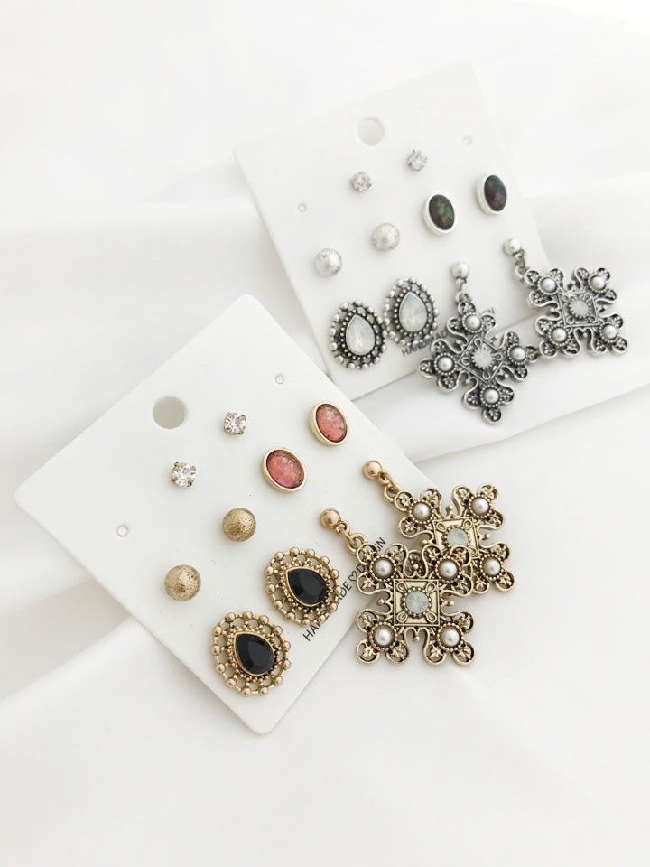 ROSE ANTIQUE 10 PIECE SET Earrings Colorful jewele