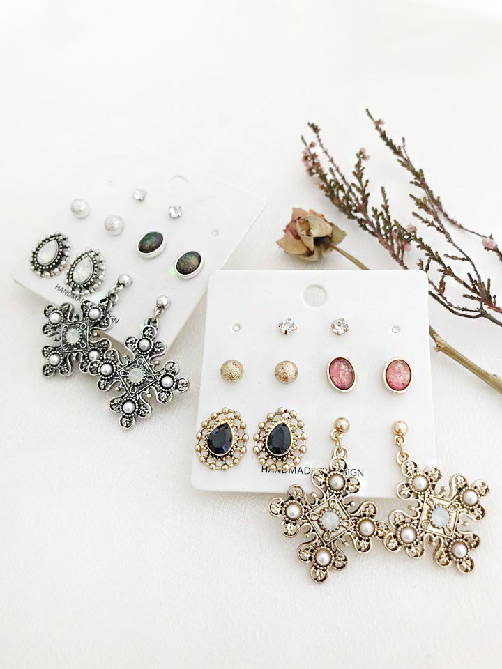 ROSE ANTIQUE 10 PIECE SET Earrings Colorful jewele