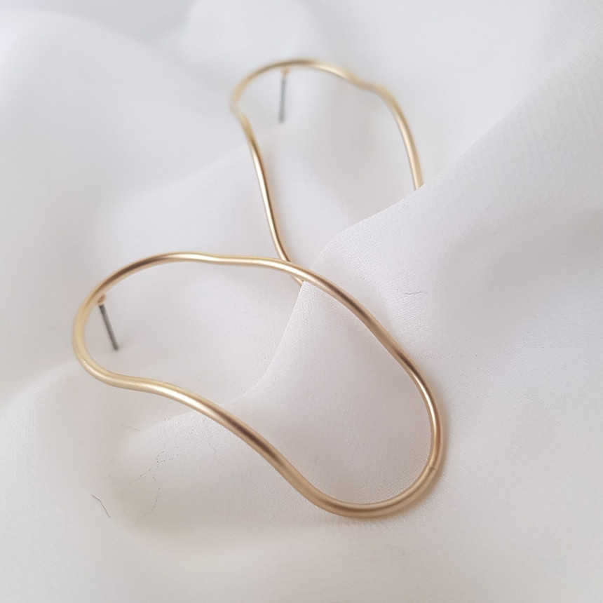 Id line drop earrings