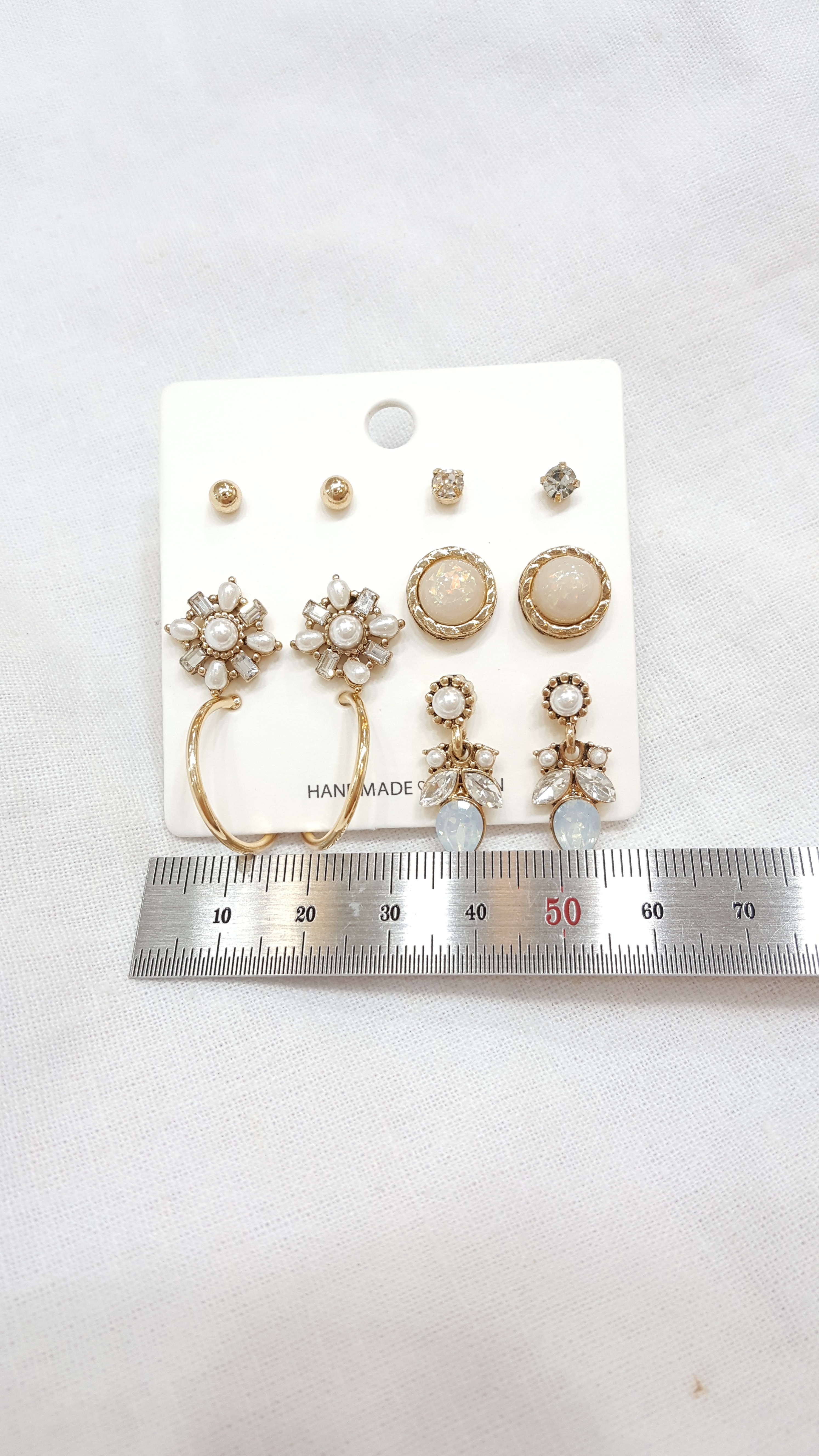 Ring Flower 12 Piece Set Earrings