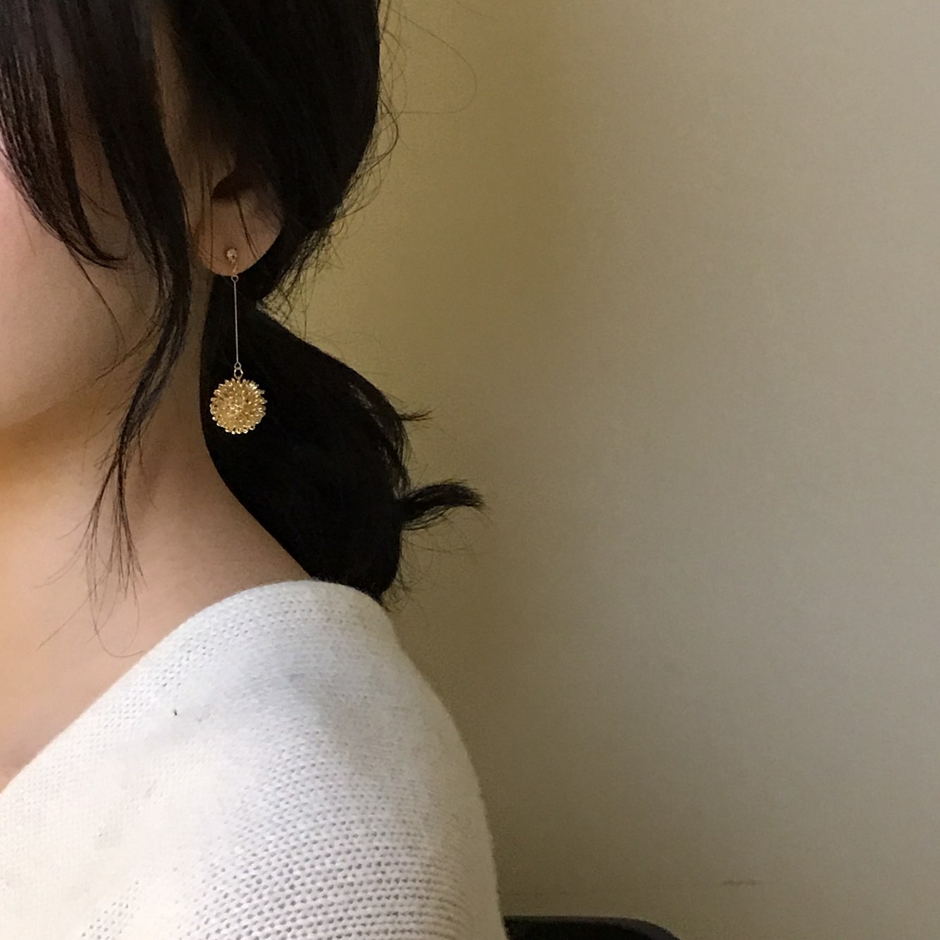 Flower Ball Drop Earrings Gully Mood Daily Cody We