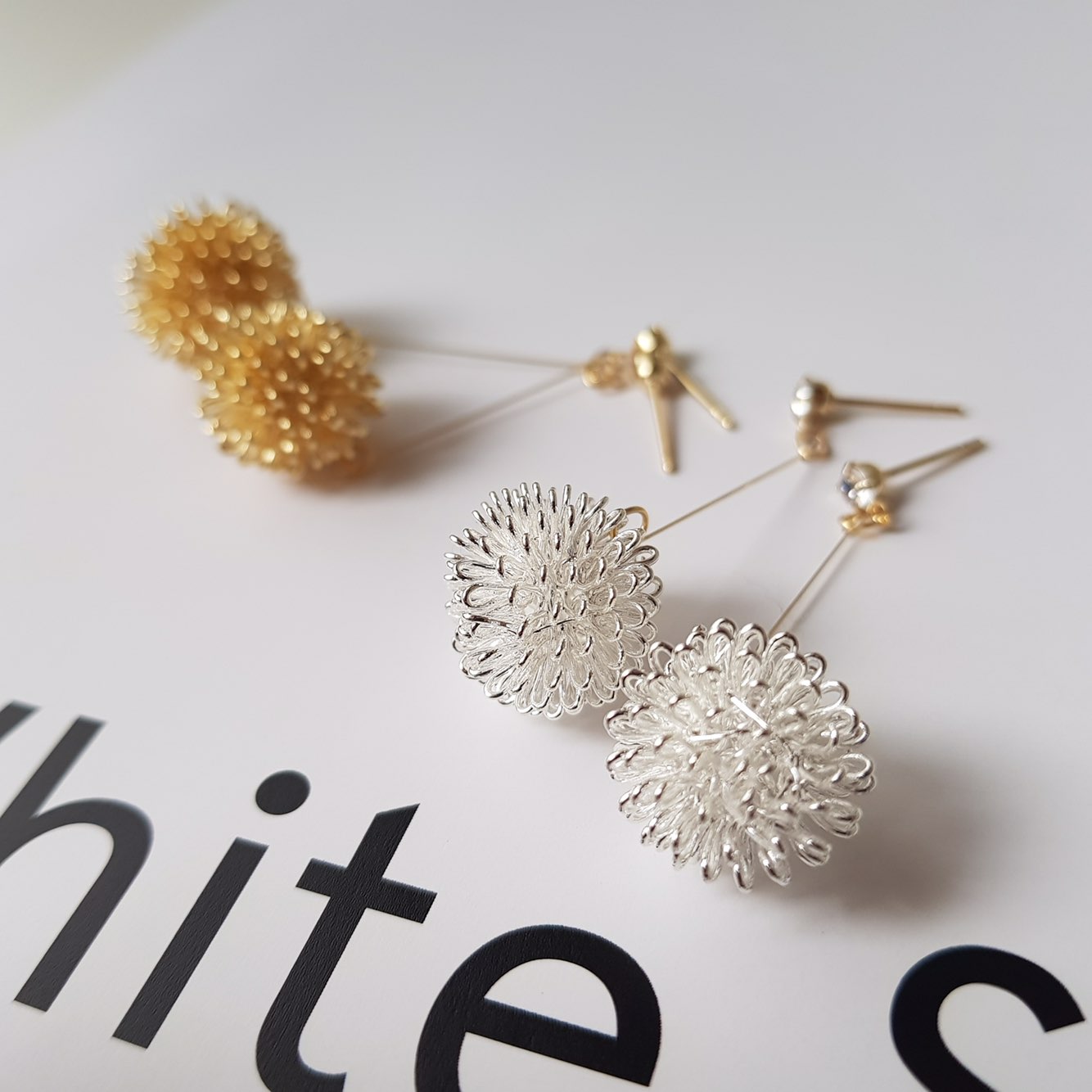 Flower Ball Drop Earrings Gully Mood Daily Cody We