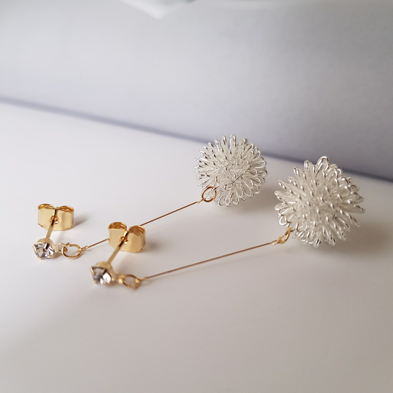 Flower Ball Drop Earrings Gully Mood Daily Cody We