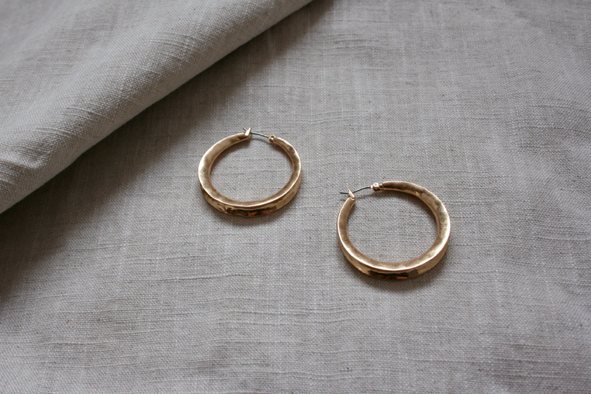 Vintage Bold Ring Earrings Antique Daily Stylish H