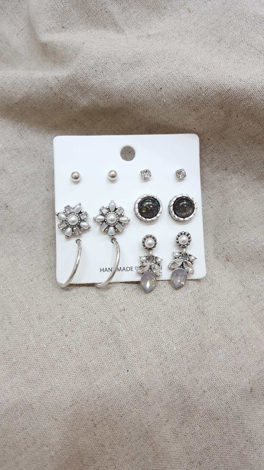 Ring Flower 12 Piece Set Earrings