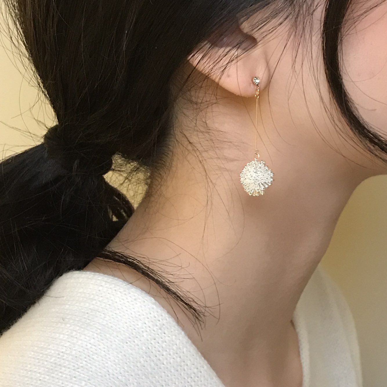 Flower Ball Drop Earrings Gully Mood Daily Cody We