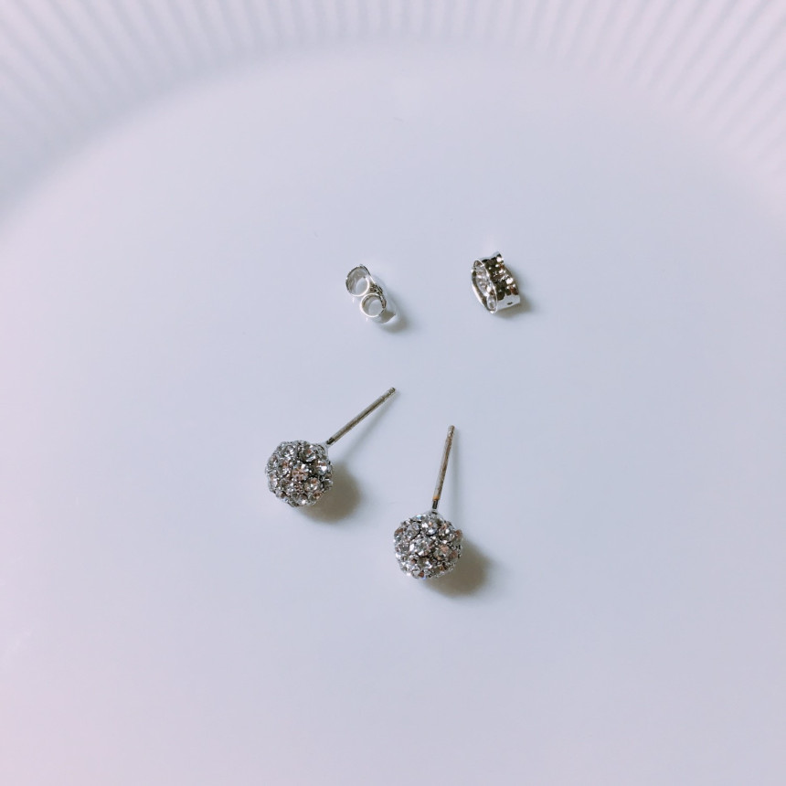 Luce Stone Ball Earrings 3color LKJ1017 Attractive