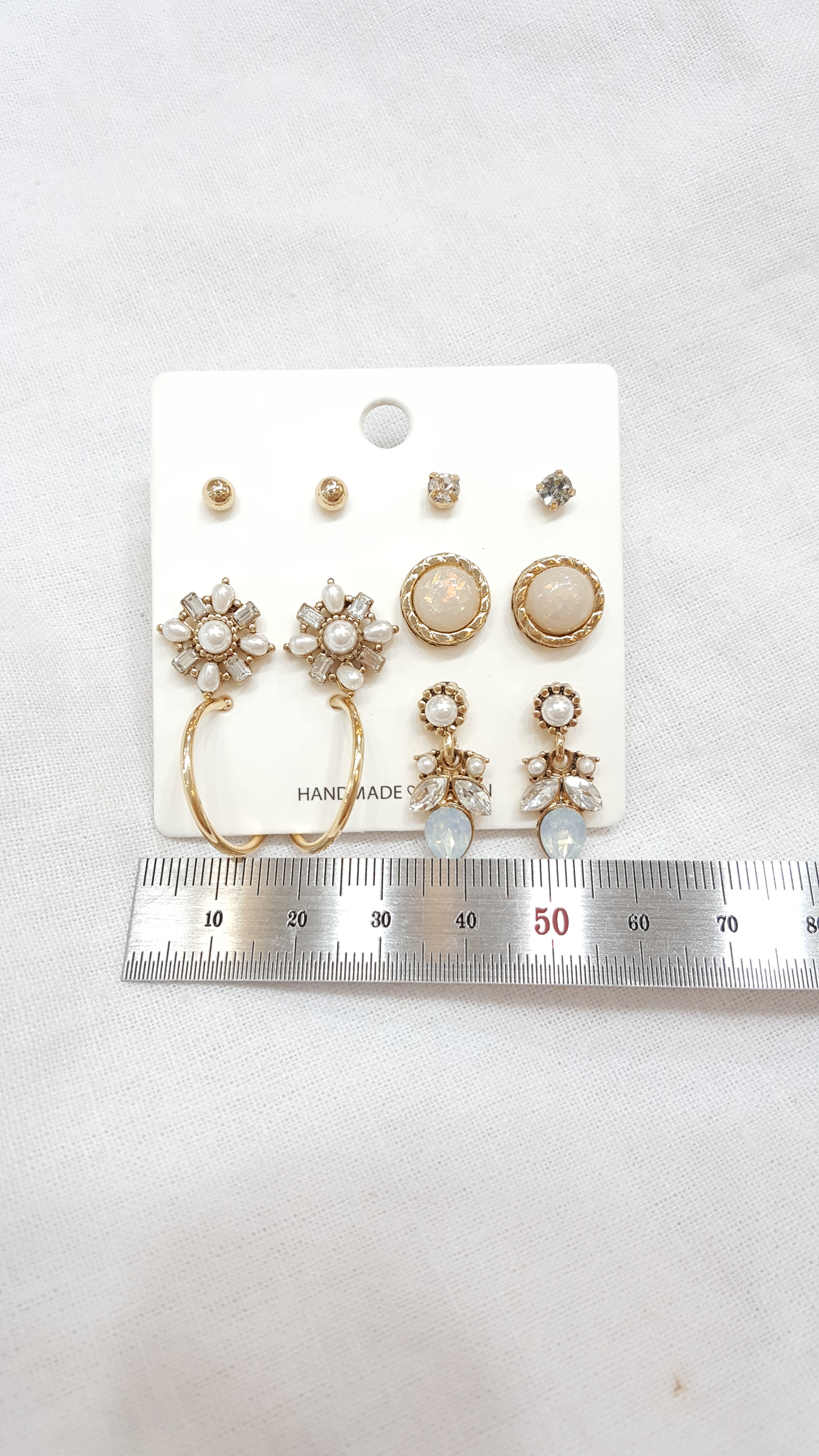 Ring Flower 12 Piece Set Earrings