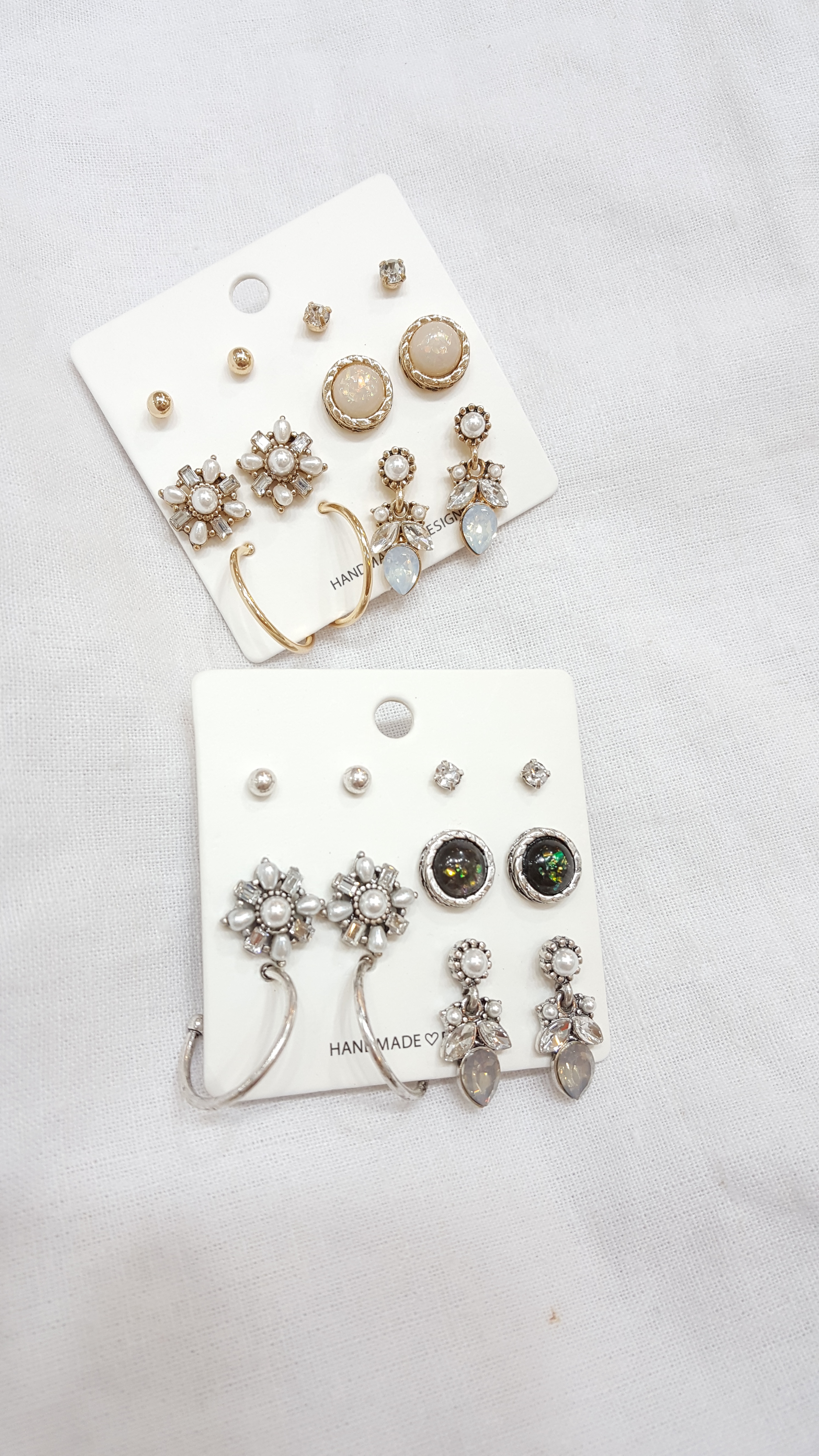 Ring Flower 12 Piece Set Earrings