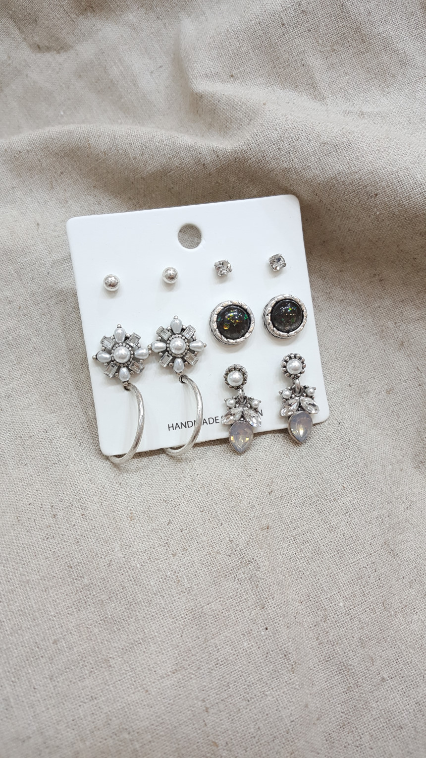 Ring Flower 12 Piece Set Earrings