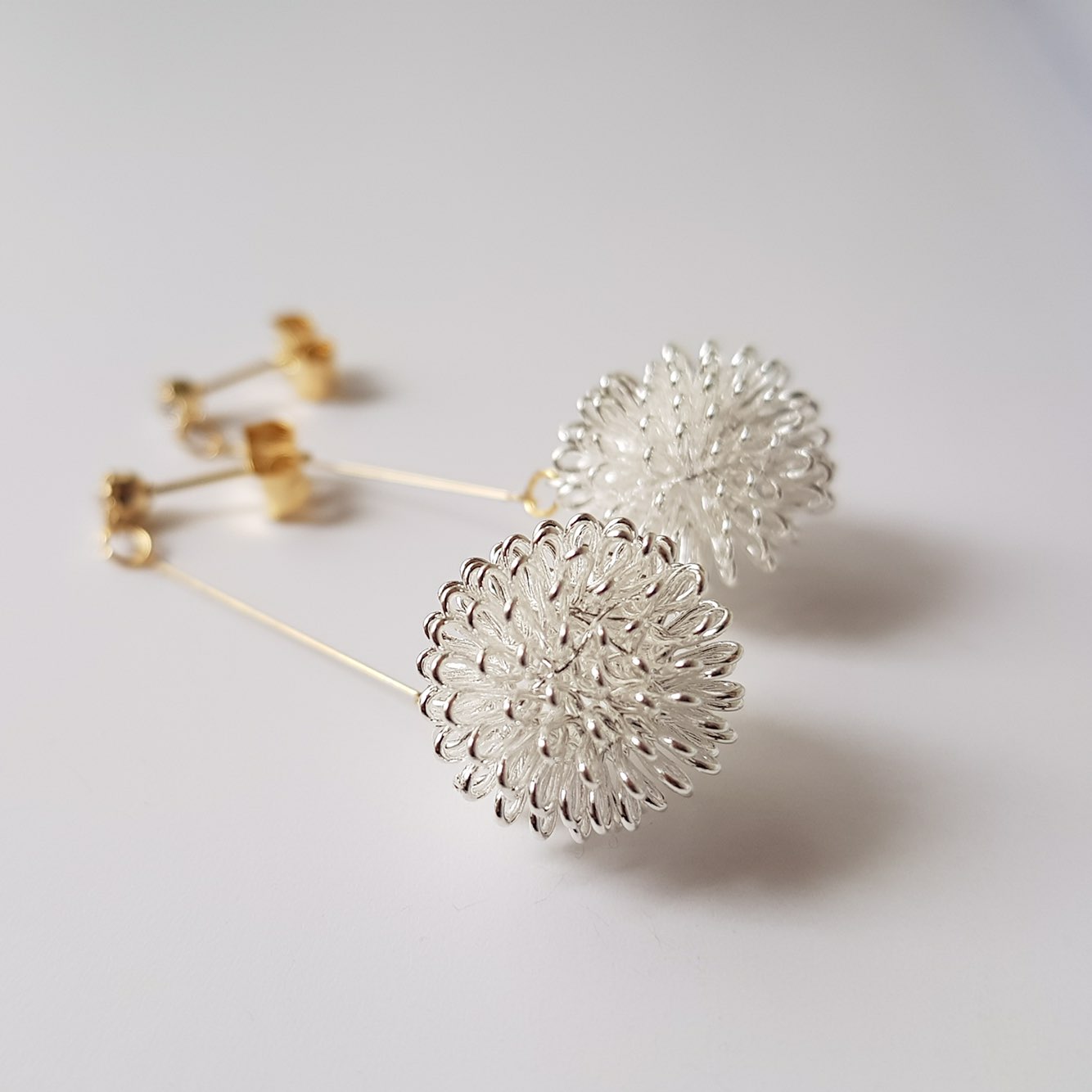 Flower Ball Drop Earrings Gully Mood Daily Cody We