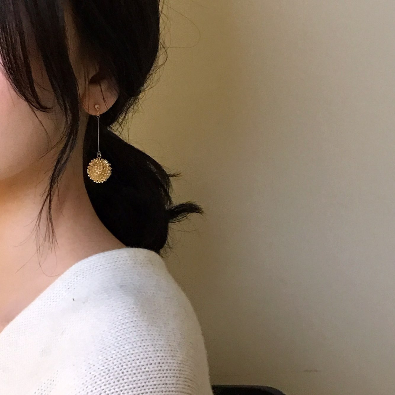 Flower Ball Drop Earrings Gully Mood Daily Cody We