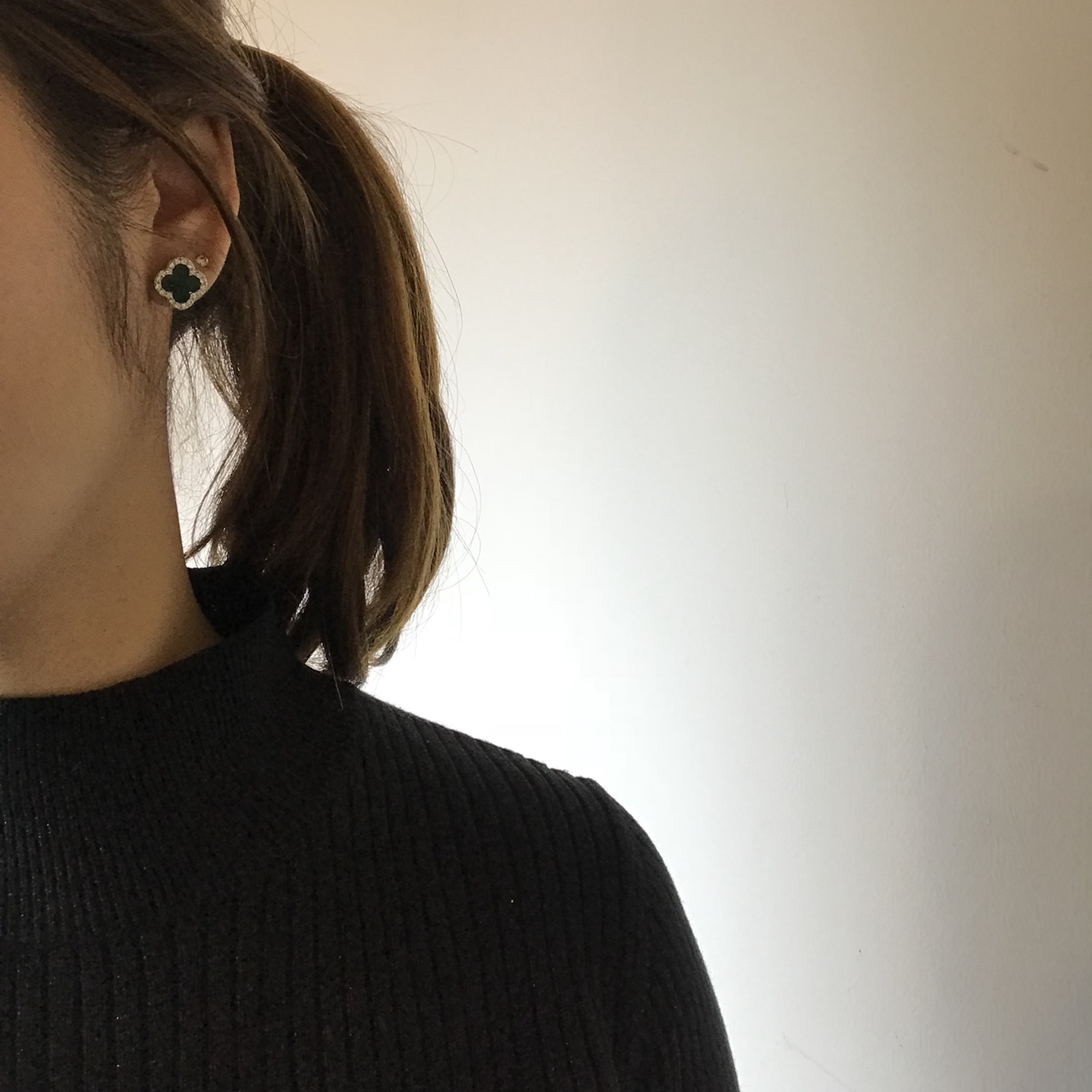 VCA1 Van Cleef Clover Bold Earrings