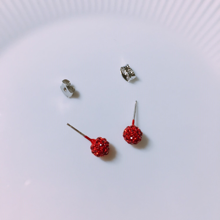 Luce Stone Ball Earrings 3color LKJ1017 Attractive