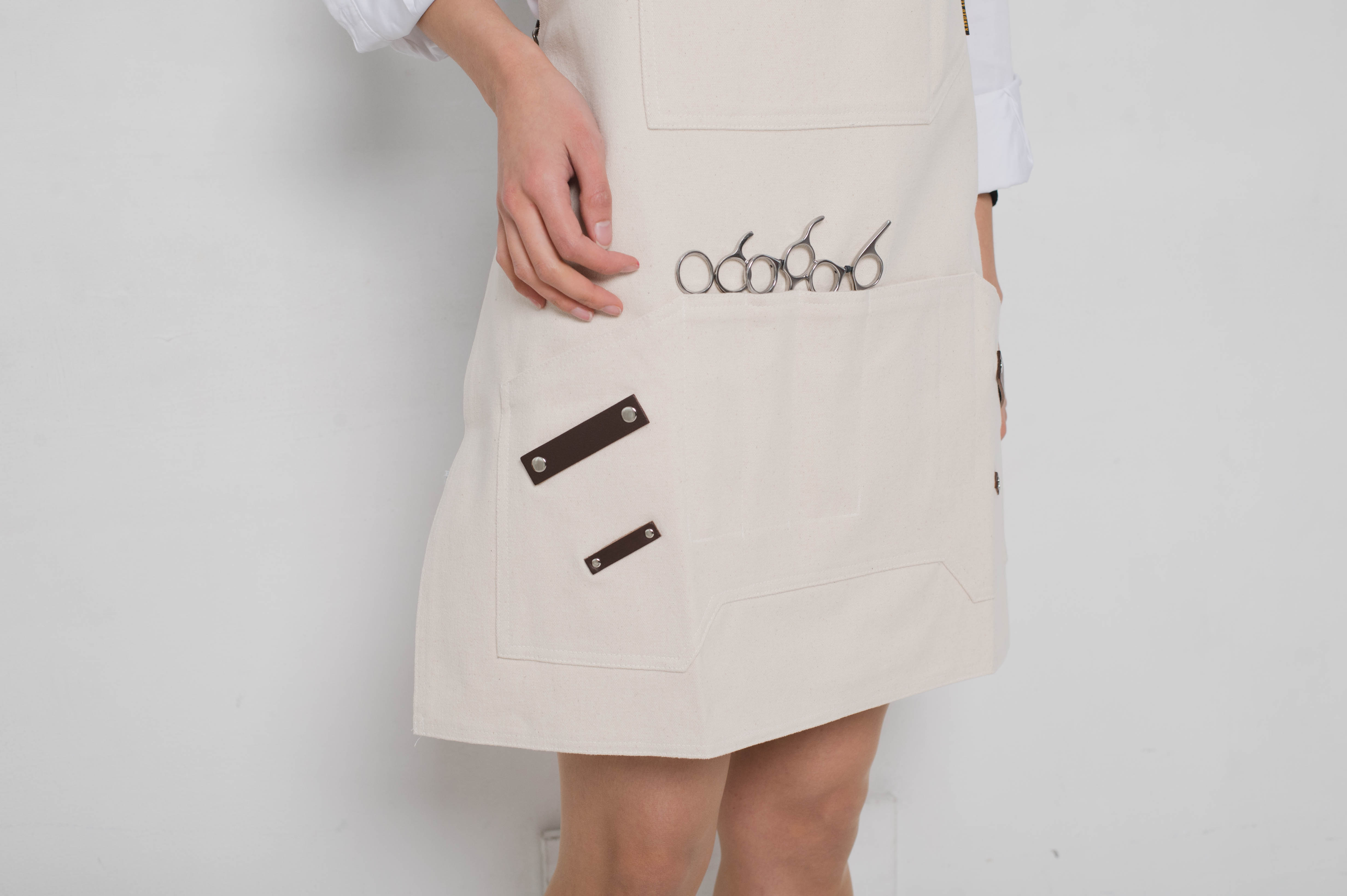 죠니 쿠키앤크림 칸데오레더 공방 미용실 카페 미용사 바리스타 앞치마 미술 가죽 앞치마