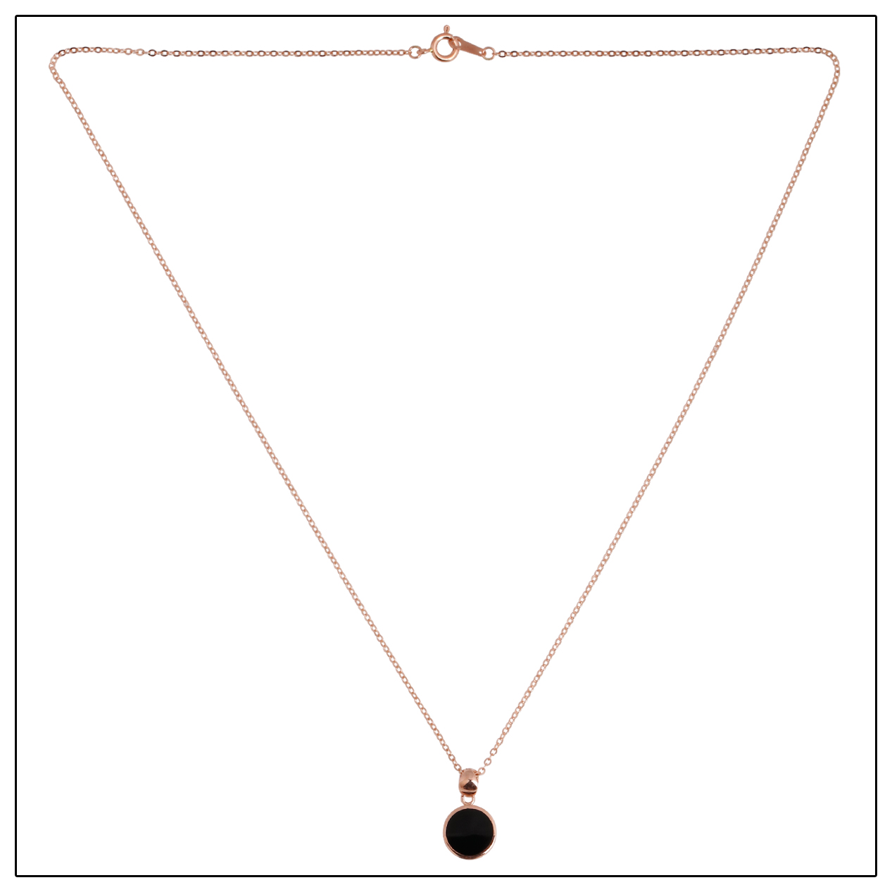 Pauline paullteen 14k onyx necklace