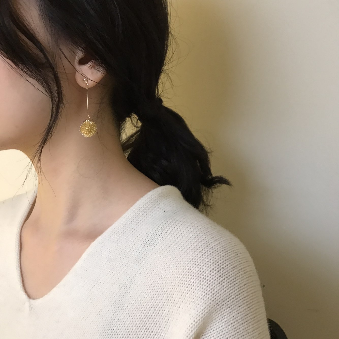 Flower Ball Drop Earrings Gully Mood Daily Cody We