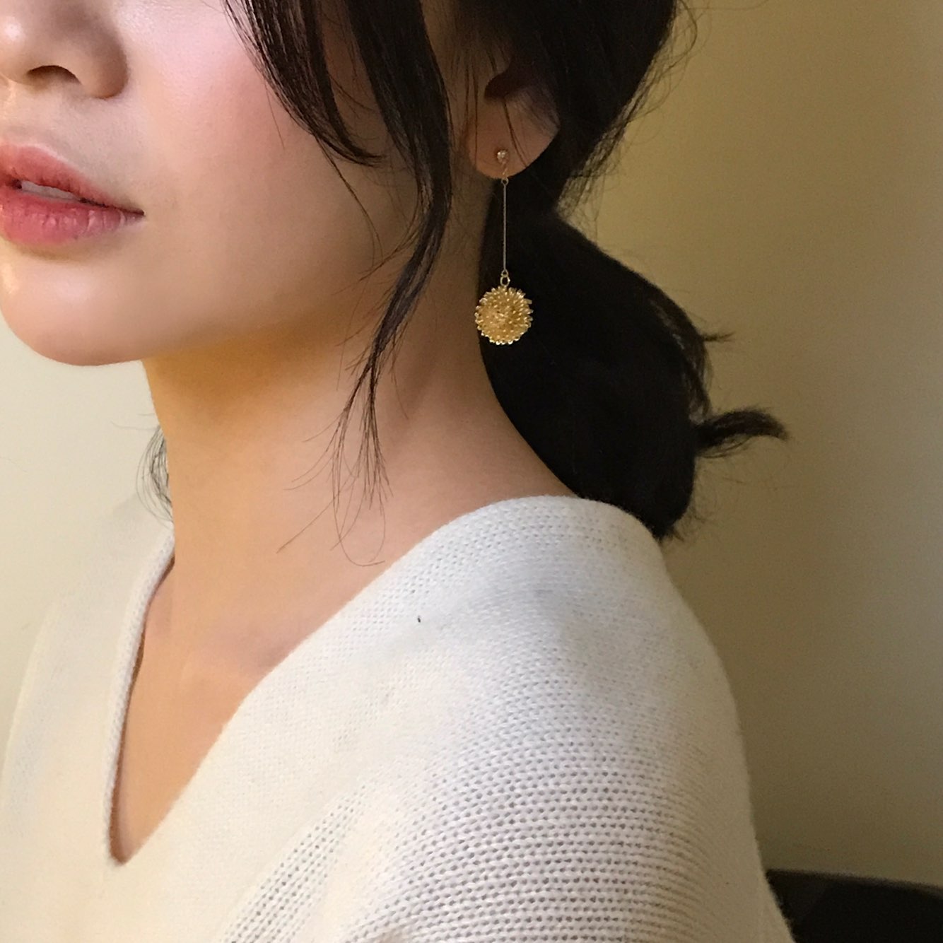 Flower Ball Drop Earrings Gully Mood Daily Cody We