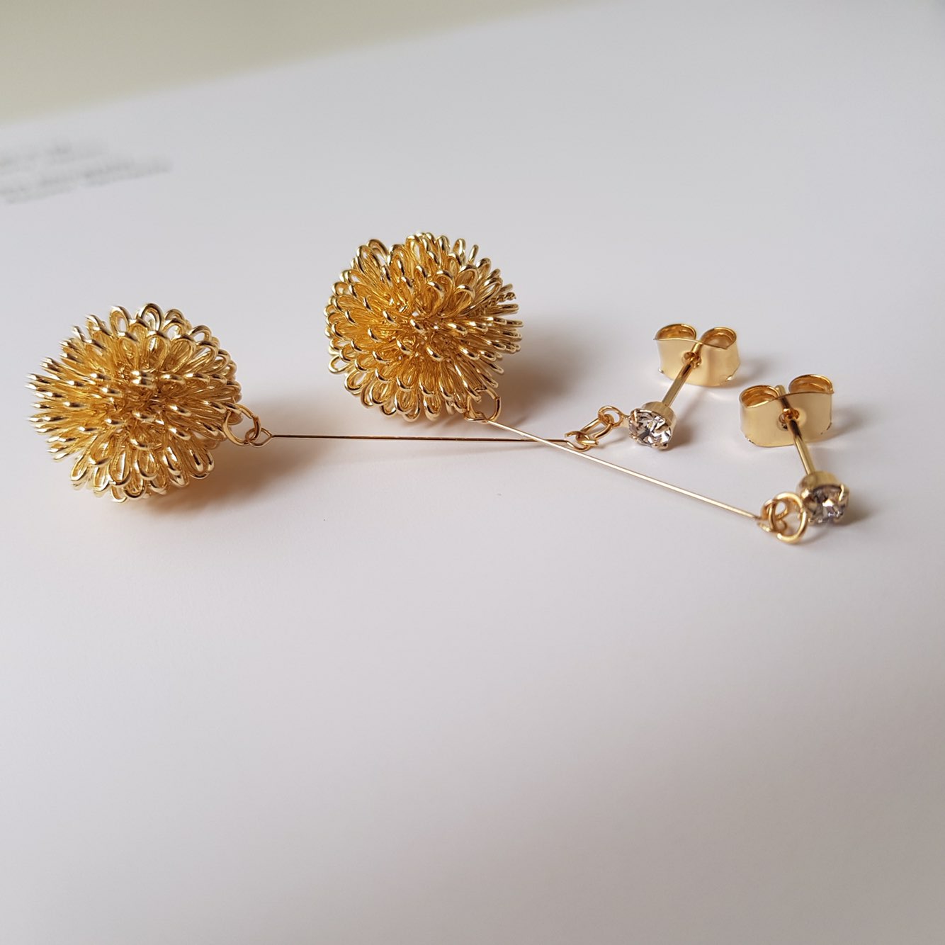 Flower Ball Drop Earrings Gully Mood Daily Cody We