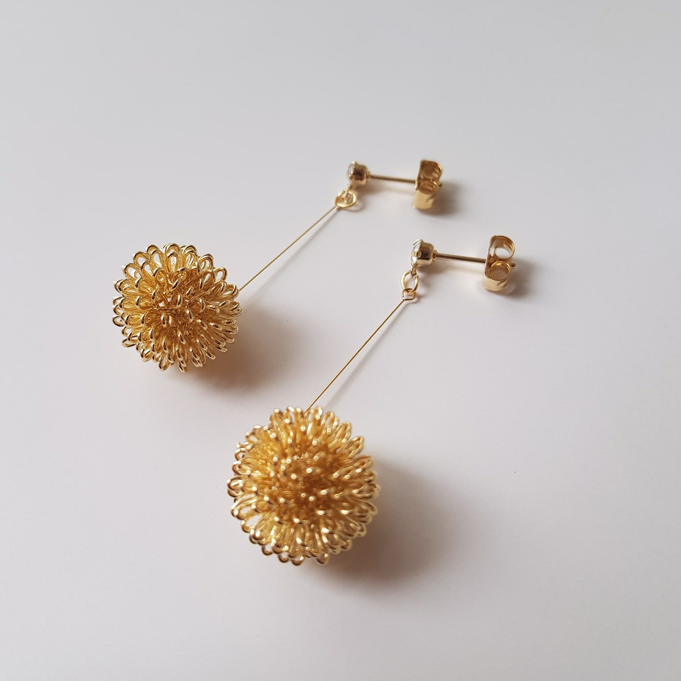 Flower Ball Drop Earrings Gully Mood Daily Cody We