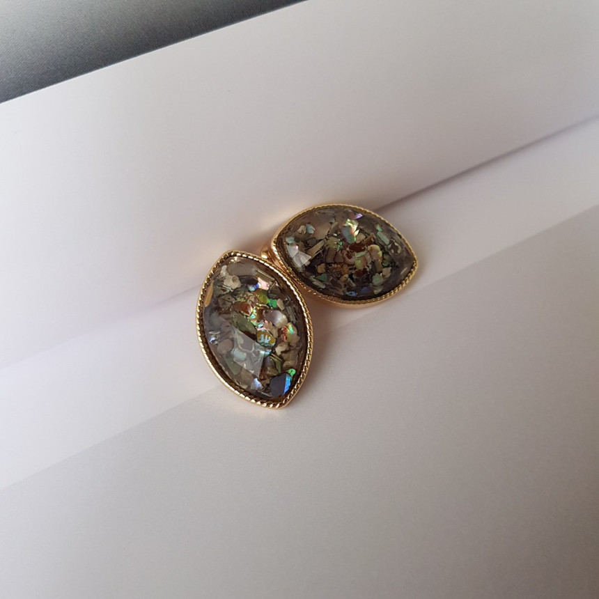 Raon mother-of-pearl Earrings Classic Look Chic Do