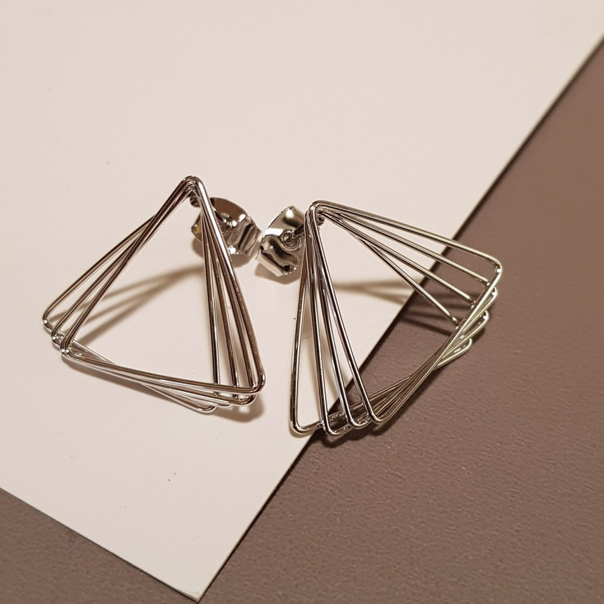 Dino Modern Drop Earrings 2color Geek Sik Dodgy St