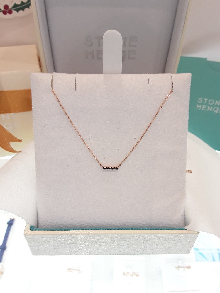 Stonehenge rose gold necklace K0800 Cozy style Sim