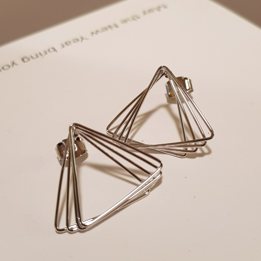 Dino Modern Drop Earrings 2color Geek Sik Dodgy St