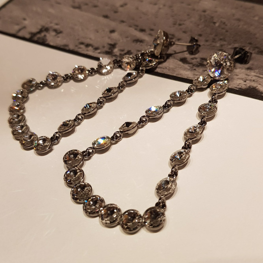 Kalina Swarovski Earrings Retro Lookmood Fashion N